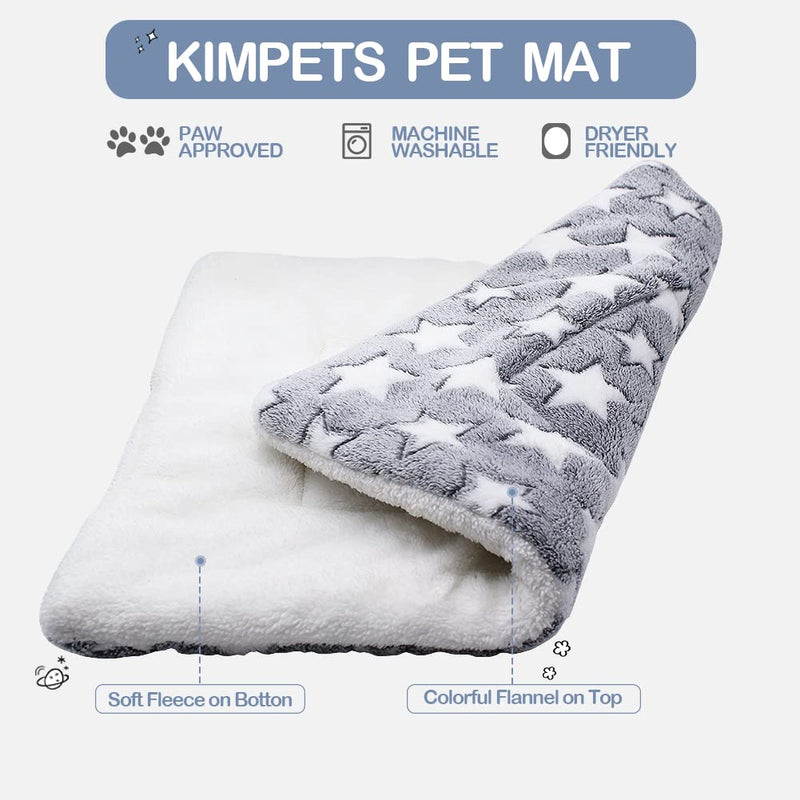 Kimpets Soft Flannel Thickened Pet Soft Fleece Pad Pet Bed Mat for Puppy Dog Cat Sofa Cushion Home Rug Keep Warm Sleeping Cover Large - BeesActive Australia