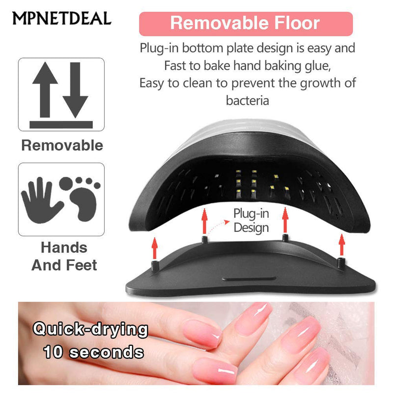 MPNETDEAL 120w Nail Curing Lamp with Auto Smart Sensor Drying Light for Gel Nails Fast Dryer - BeesActive Australia