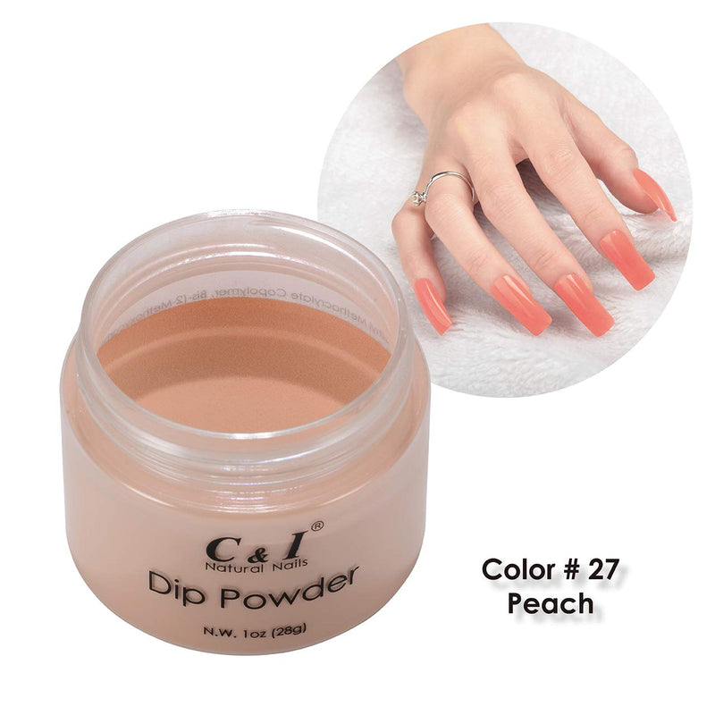 C & I Dipping Powder Color No.027 Peach Yellow Color System - BeesActive Australia