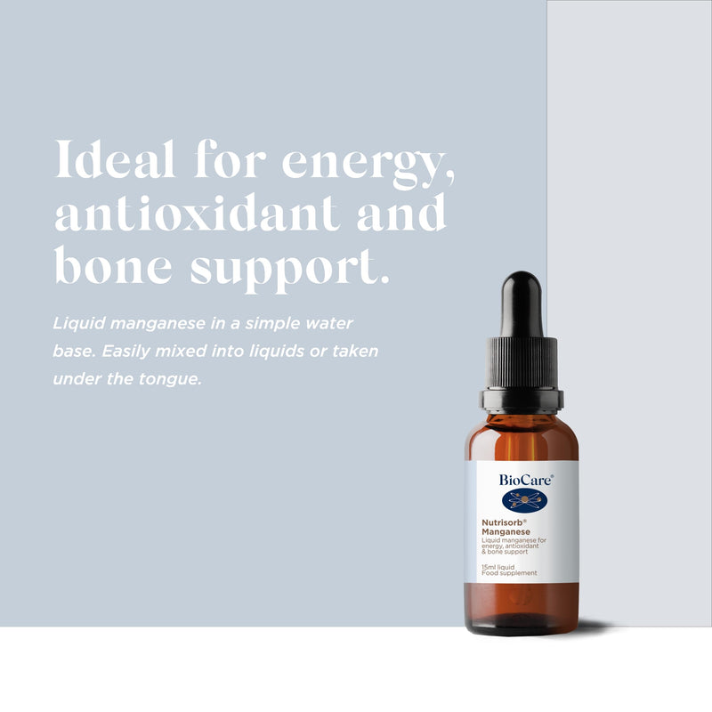 BioCare Nutrisorb Manganese | for Energy, Antioxidant & Bone Support - 15ml, 375 Days' Supply - BeesActive Australia