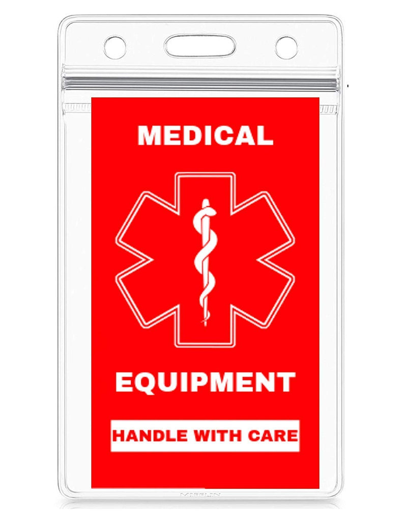 Medical Alert Equipment Luggage Tag - Handle with Care, DOT and ACAA regulations (MELT-112) Quantity (2) 2 - BeesActive Australia
