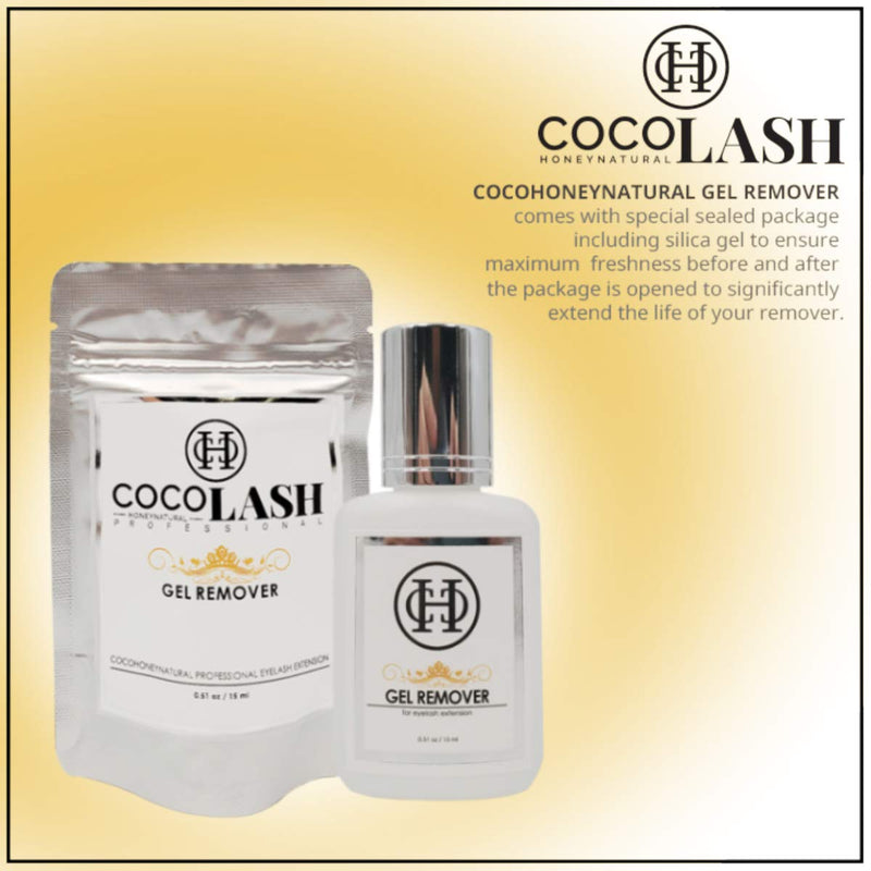 GEL REMOVER for Eyelash Extension Glue 15 ml MADE IN KOREA | COCOHONEY | Dissolution time: 60 seconds | Transparent Color and Pleasant smell - BeesActive Australia