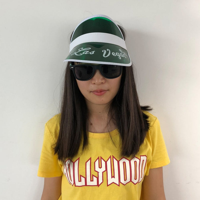 Yuanhe 5PCS Las Vegas Green Dealer Visors,Costume Hat, One Size Fits Most,Expandable Headband - BeesActive Australia