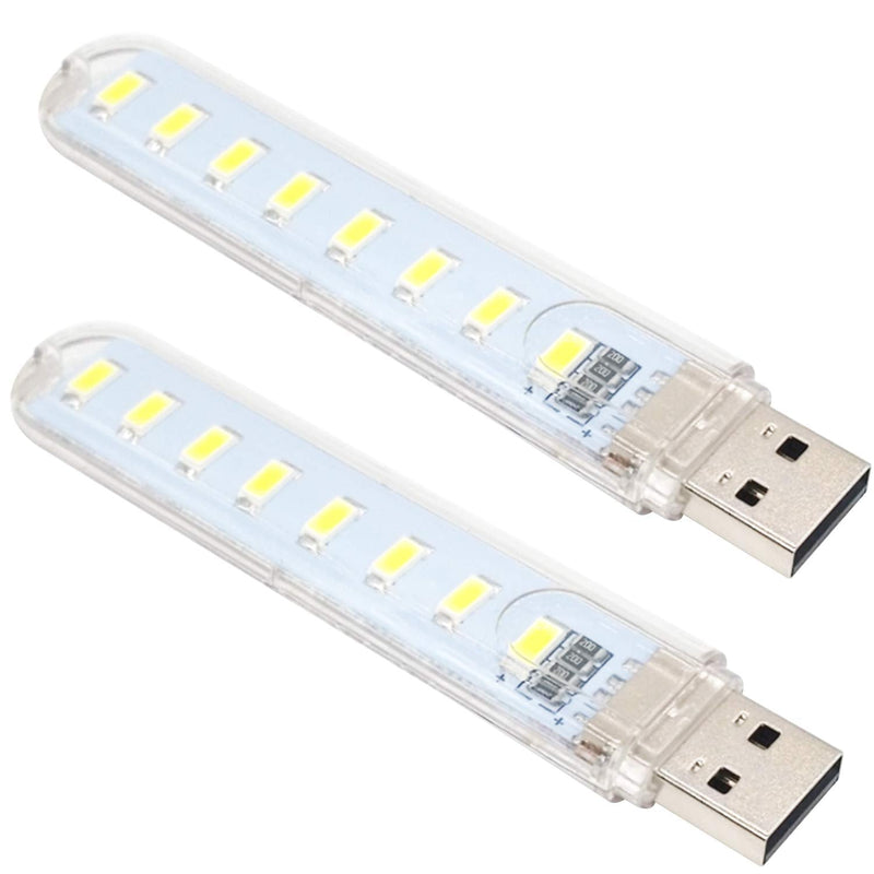 OUOU Mini Portable LED Night Light USB Keychain Lights for Reading Outdoor Powered Camping Lamp - BeesActive Australia