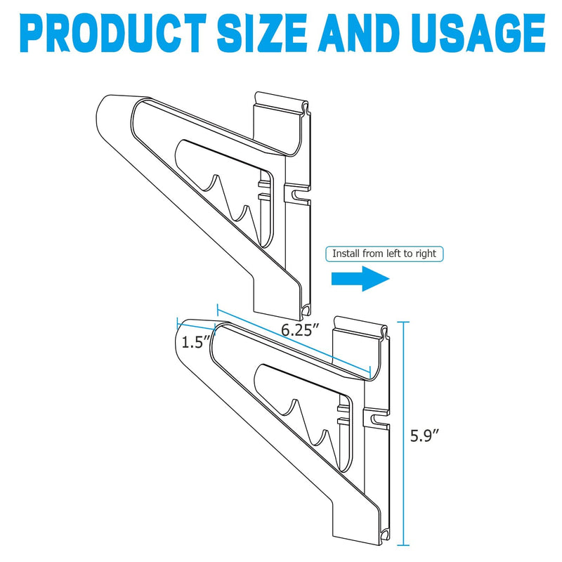Poskad Snowboard Wall Mount Display Rack,Adjustable Storage Layers Space Saving Design,Home and Garage SKi Board Storage. - BeesActive Australia