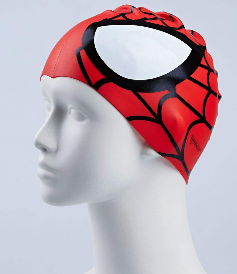 Swimming Cap,Dream Wings Waterproof Silicone Unisex Swimming Hat Spider Pattern Long Hair Hat for Kids Children,Boys and Girls for Water Sports (Red) Red - BeesActive Australia