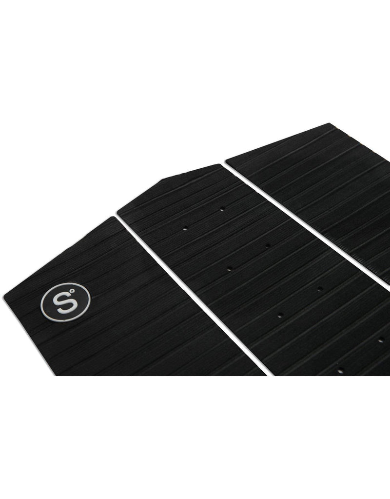 SYMPL Surfboard Front Traction Pad  3 pc Front Grip  Surfboard, Skimboard, Longboard Deck  Maximum Grip Stomp Pad  3M Adhesive  Fits Surf, Skim Board, Long Deck, Wakesurf, Fish Boards black - BeesActive Australia