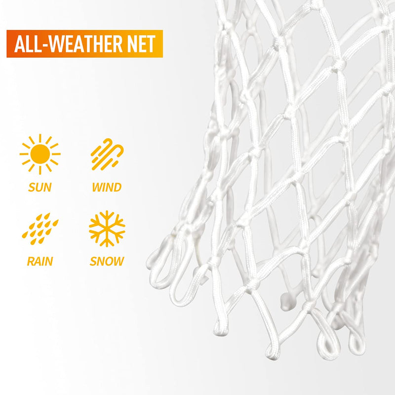 PACEARM Basketball Net Replacement Heavy Duty Net - All Weather, Anti Whip - Fits Indoor & Outdoor Rims - 12 Loops - BeesActive Australia