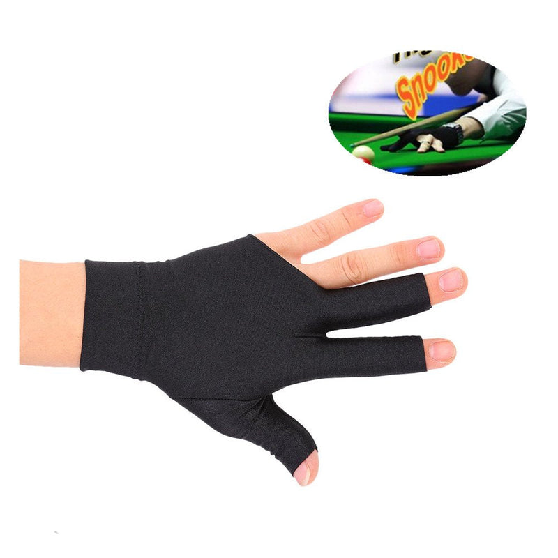 Billiards Glove 2 PCS Snooker Shooter Cue Pool Gloves Left Hand Open 3 Finger Spandex Glove - BeesActive Australia