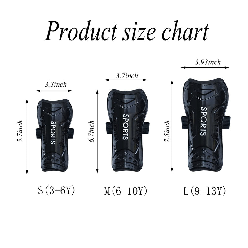 Soccer Shin Guards Kids Youth - Shin Pads Cushion Protection Reduce - Soccer Gear for Boys Girls - Protection Breathable Shin Guards blue M (6-10Y) - BeesActive Australia