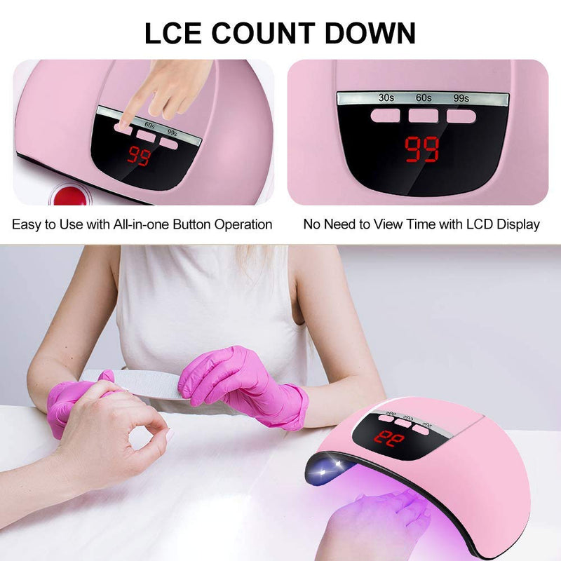 Gel Nail Polish Kit, 45W Nail Dryer Curing Lamp with Nail Art Tools, 3 Timer Setting, Base Nail Tools Decorations and Manicure Tools - BeesActive Australia