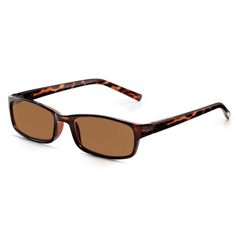 Read Optics Reading Glasses +1 to +3.5 Tinted Reading Sunglasses in Tortoiseshell & Black +2.0 Brown Sunreader - BeesActive Australia