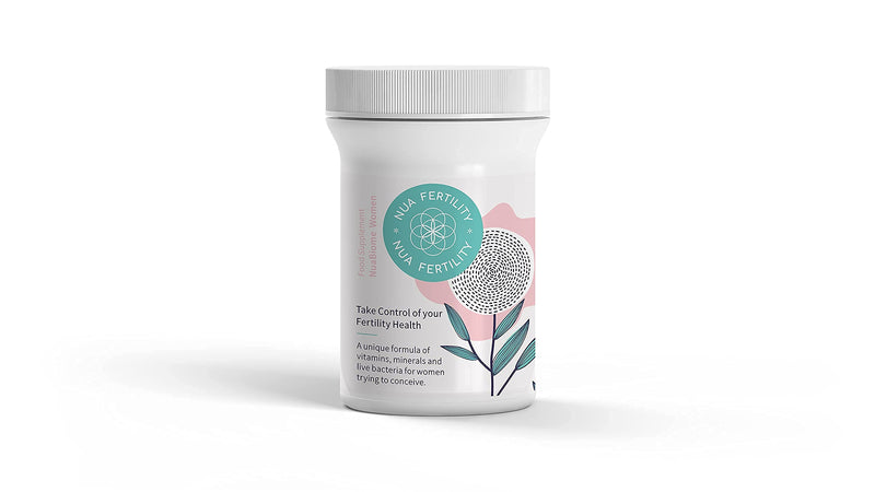Nua Fertility, NuaBiome Women - A Unique Formula of Vitamins, Minerals and Live Bacteria for Women Trying to Conceive - 60 Capsules (1 Month Supply) - BeesActive Australia
