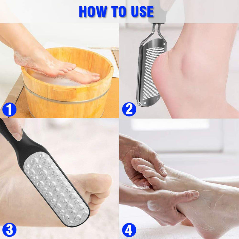 Pedicure Kit, Foot File Set 14 in 1,Foot Rasp Foot File and Callus Remover,Foot Dead Skin Remover Pedicure Kit for Men and Women - BeesActive Australia