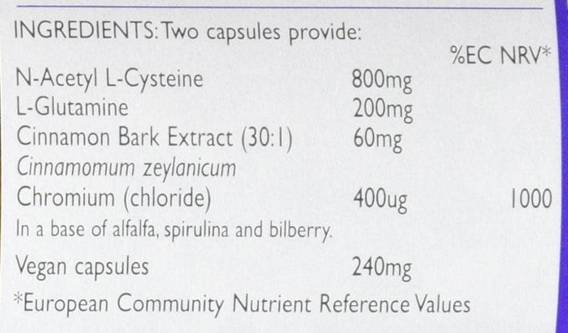 Viridian NAC+ N-Acetyl L-Cysteine - 60 Vegicaps - BeesActive Australia