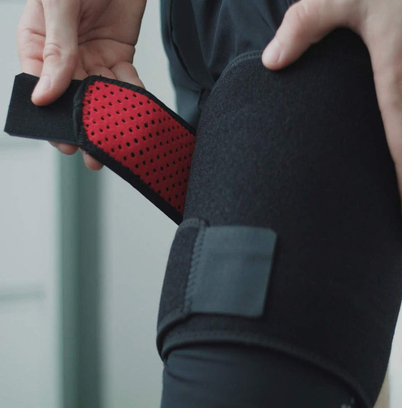 Hip Brace Thigh Compression Sleeve – Hamstring Compression Sleeve & Groin Compression Wrap for Hip Pain Relief. Support for Hips, Sciatica, Quad Muscle Strains Fits Both Legs Men & Women (Large) L (Pack of 1) - BeesActive Australia