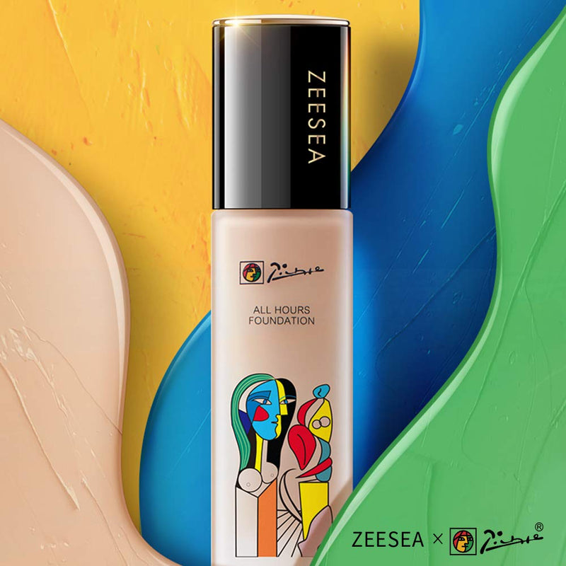 ZEESEA Picasso Full Coverage Matte Liquid Foundation Natural Flawless Long Lasting Oil-Control Moisturizing Concealer Liquid Foundation (MW1 Ivory (Matte Concealer)) MW1 Ivory (Matte Concealer) - BeesActive Australia