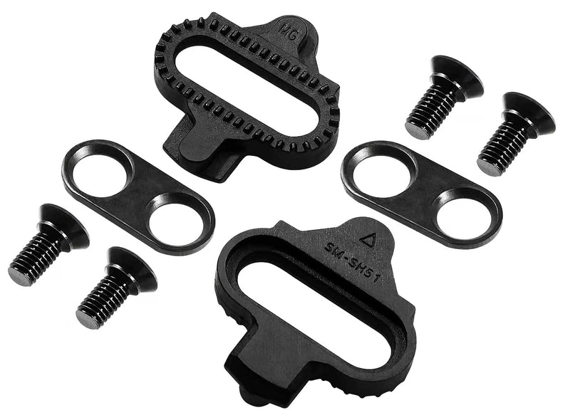 NAACOO Bike Cleats Compatible with Shimano SPD SH51 SH56 Cleats - Spin Peloton Indoor Cycling Clips & Mountain MTB Bike Bicycle Cleat Clips Set SH51 - A - BeesActive Australia