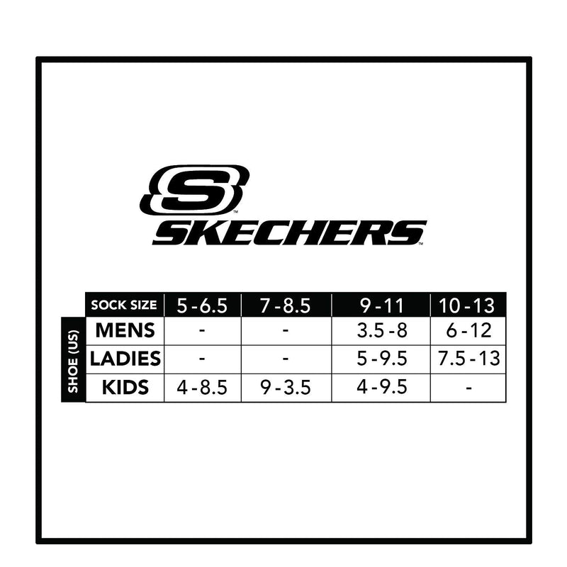 Skechers boys Skechers Boys' 10 Pack No Show Socks 7-8.5 Black - BeesActive Australia