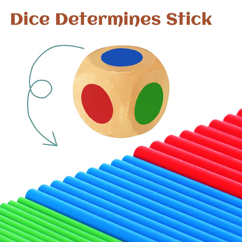 Keep It Steady Fun Family Games for Kids and Adults - Balance & Patience Training - Wooden Stick Toys for Creative Kids Games - BeesActive Australia