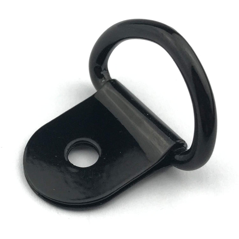 EXCELFU 30 Pack Small Steel D-Ring Tie Downs, D Rings Anchor Lashing Ring for Loads on Case Truck Cargo Trailers RV Boats, Black - BeesActive Australia