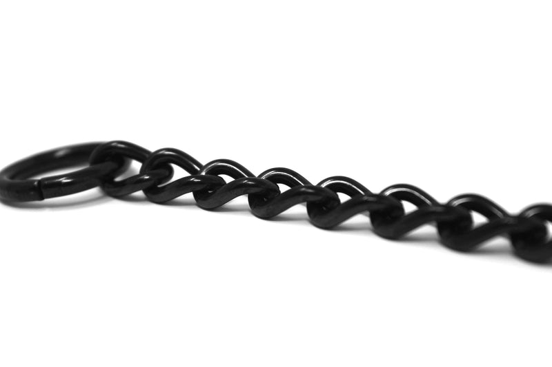 Herm Sprenger Black Stainless Steel Choke Dog Training Collar No-Pull Slip Chain for Small Medium Large Dogs for Easy Control Show Chain Collar Made in Germany 3mm 22in (55cm) - BeesActive Australia