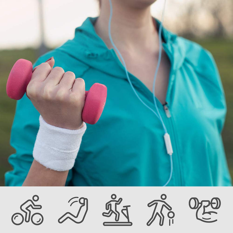 Hanerdun Wrist Sweatbands Thick Terry Cloth Wristbands for Men and Women Athletic Sweat Bands for Sports Tennis Gym Basketball Royalblue(6 pieces) - BeesActive Australia