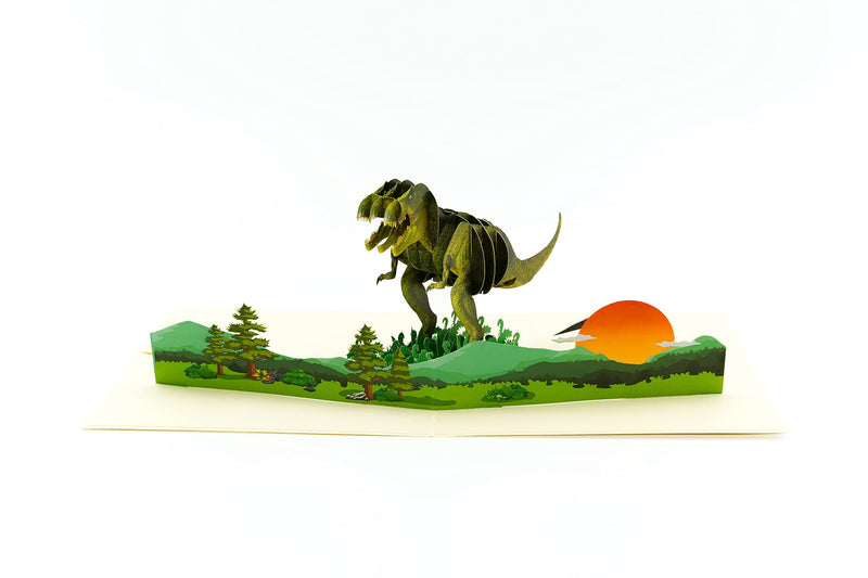 Rykamia Dinosaur Pop Up Card, Blank Dinosaur Card for All Occasions, Dinosaur Birthday Pop Up Card, Dinosaur Thank You Card, Jungle Card for Kids, Dinosaur Card for Grandson, Preschool Birthday Card - BeesActive Australia
