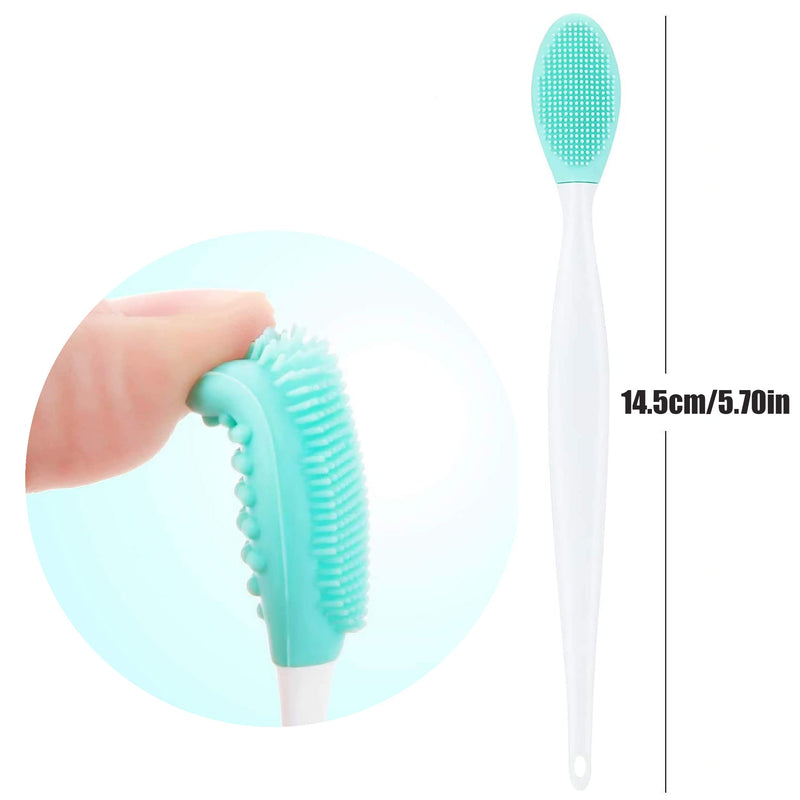 10 Pieces Lip Scrub Brush Silicone Exfoliating Colorful Lip Scrubber Double-Sided Soft Lip Brush for Lip Skin Smoothing Cleaning Lip Makeup Tools - BeesActive Australia