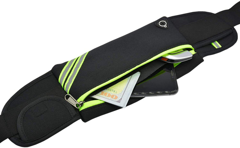 Running Belt Waist Bag Pack, Black Fanny Pack for Women Men, Phone Holder for Running Accessories - BeesActive Australia