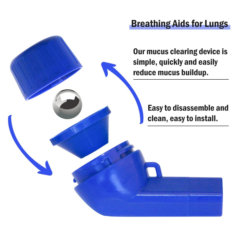 Mucus Clearance/Lung Exerciser Device,Breathing Removal Device,Exerciser & Cleanse Therapy Treatment Aid (2 Balls) - BeesActive Australia