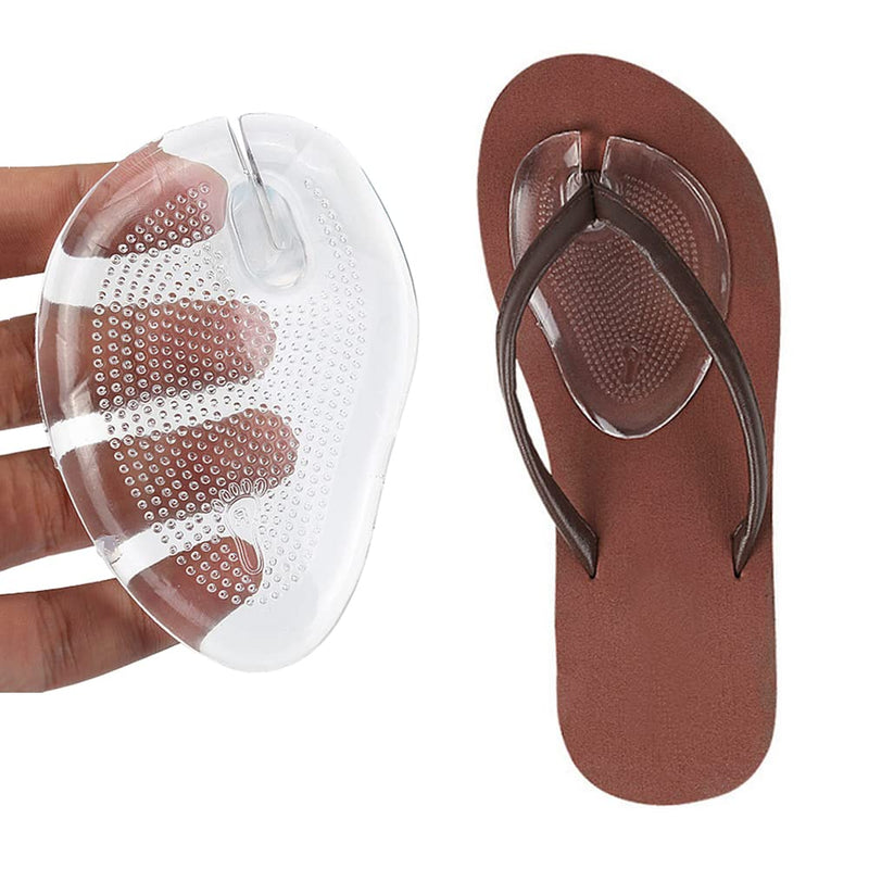2 Pairs Silicone Gel Thong Sandal Cushions Pad Toe Protectors Anti Slip Flip Flop Gel Inserts Guards Insoles Shoes Grip Pads Forefoot Pads - BeesActive Australia
