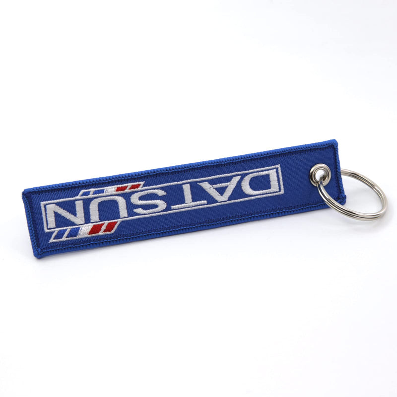 Jet Tag Key Chain Datsun - 1 inch x 5 inches Blue - BeesActive Australia