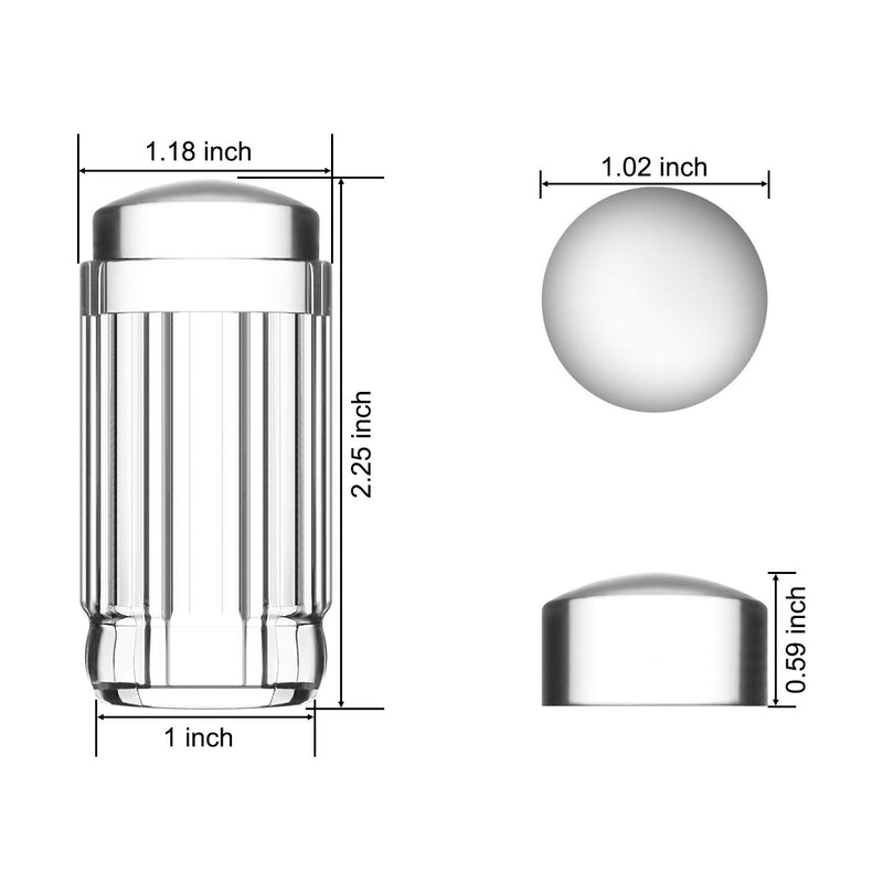 CM 3 Piece Nail Stamper and Scrapers 2.8 CM Nail Stamping Kits Silicone Stamper for DIY Nail Art Tool - BeesActive Australia