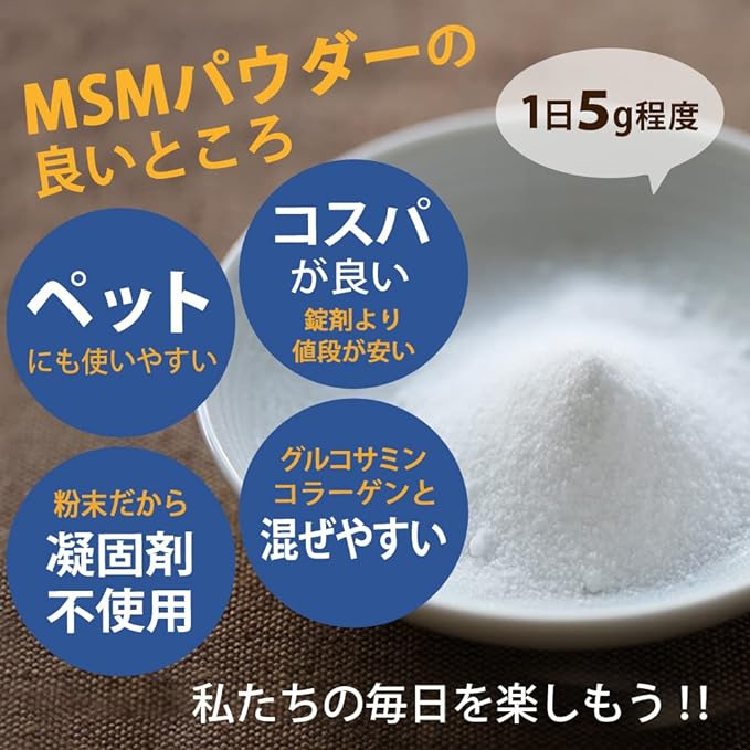 MSM MS-EX Powder, High Purity, 99.9% Supplement, Approx. 33 Day Supply, 3.5 oz (100 g) x 1 Bag - BeesActive Australia