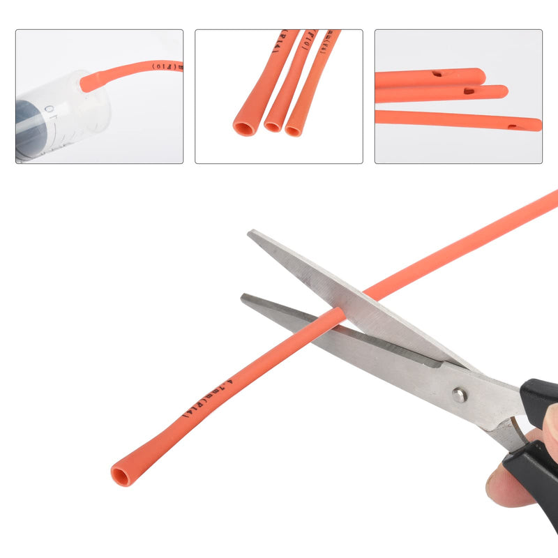 MOTAIN Pet Feeding Supplies Kit-3 Pack Red Rubber Feeding Tube(8Fr, 10Fr, 14Fr) with 3 Pack 10/30/60 Ml Syringes for Lamb,Goat,Sheep,Puppy,Kitten Whelping Feeding Watering - BeesActive Australia