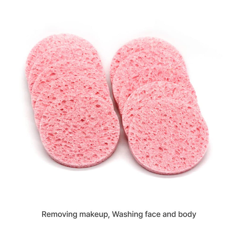 edelle Natural Cellulose face Sponge (M, Pink) Facial Cleansing Makeup Removal Made in France M - BeesActive Australia