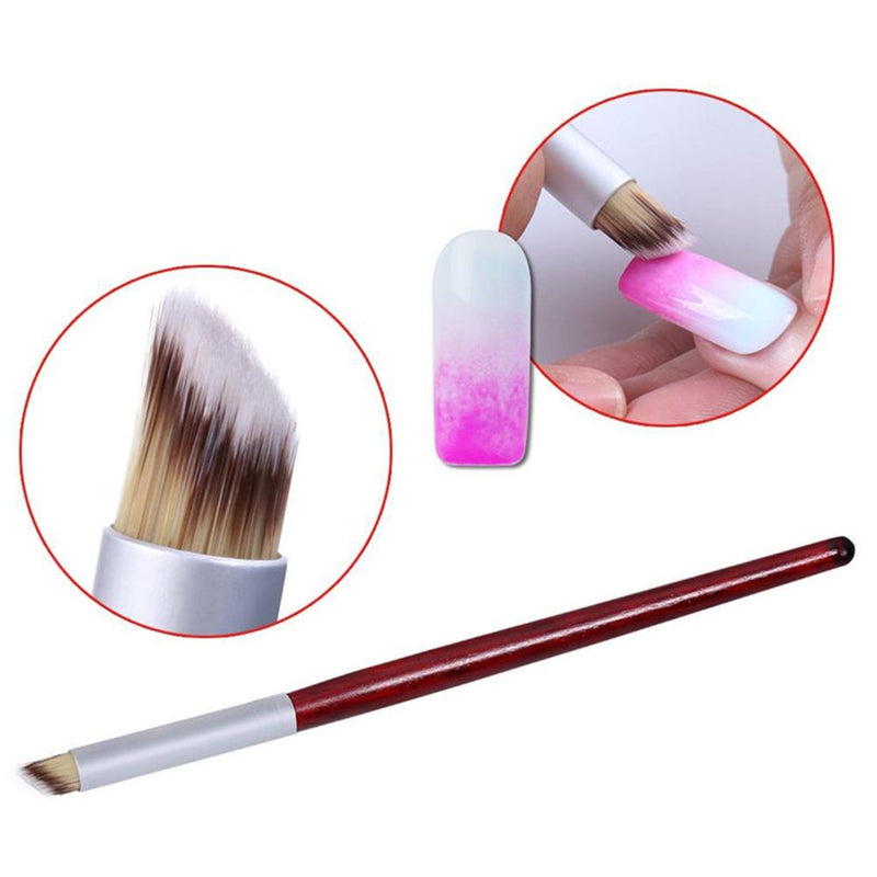 WOKOTO 3Pcs Nail Gradient Sponges Brush Pens Kit With Double Head Nail Sponge Pen Nail Gradient Brushes 3 Different Ombre Brushes For Gel Nails - BeesActive Australia