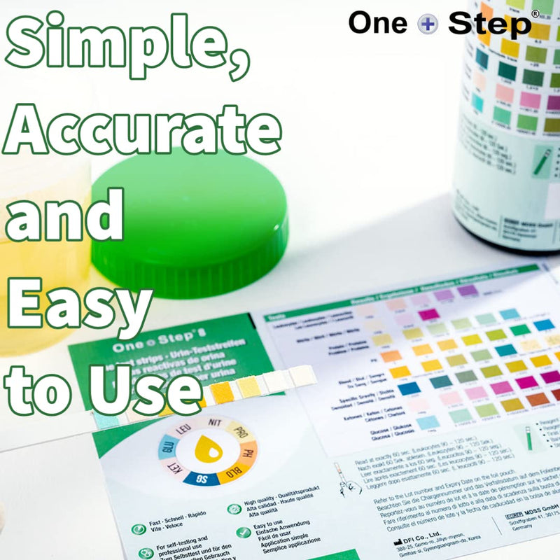 100 x Urine Test Strips for Infection Cystitis Testing Sticks, UTI, Nitrite, Leukocytes, 8 Parameter Urinalysis Multisticks - BeesActive Australia