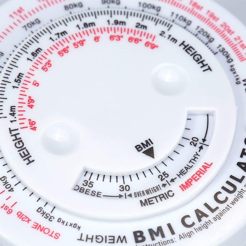 Body Fat Monitor Beauty Body Mass Index Round Fat Measurement Measure Fitness Measuring Tape Retractable for Body Fitness - BeesActive Australia