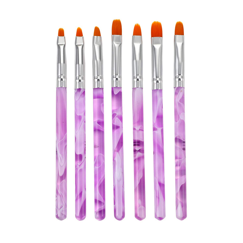 Vtrem 14 PCs Acrylic Nail Brush Set Professional UV Gel False Nail Art Tips Builder Brush Pen Nail Painting Powder Flakes Brush, Dust Remover, for Home and Salon Use - BeesActive Australia