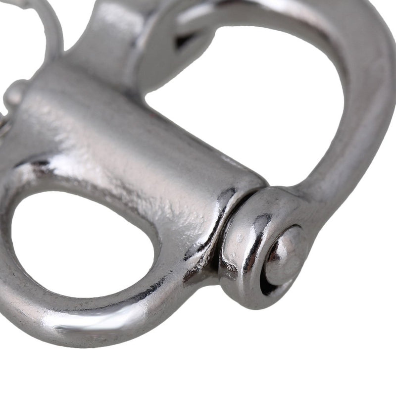 [AUSTRALIA] - CNBTR Fixed Snap Anchor Shackle Rigging 35mm 304 Stainless Steel Fixed Eye Bail with Eye Ring Pack of 5 
