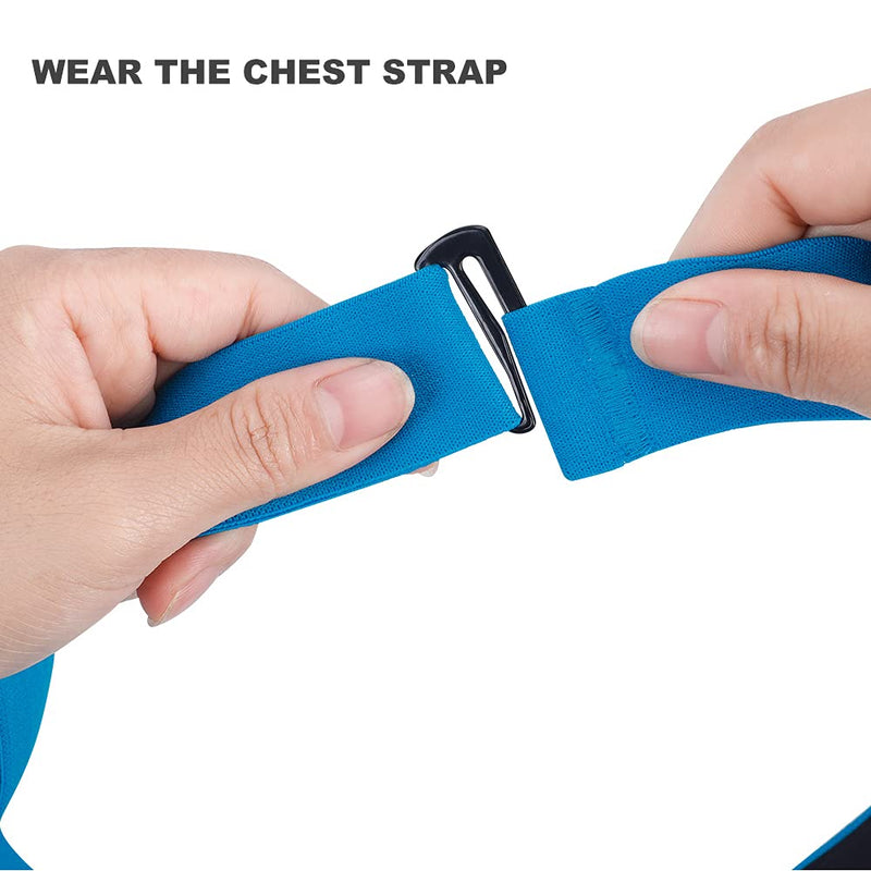 Heart Rate Monitor Replacement Chest Strap Blue Large - BeesActive Australia