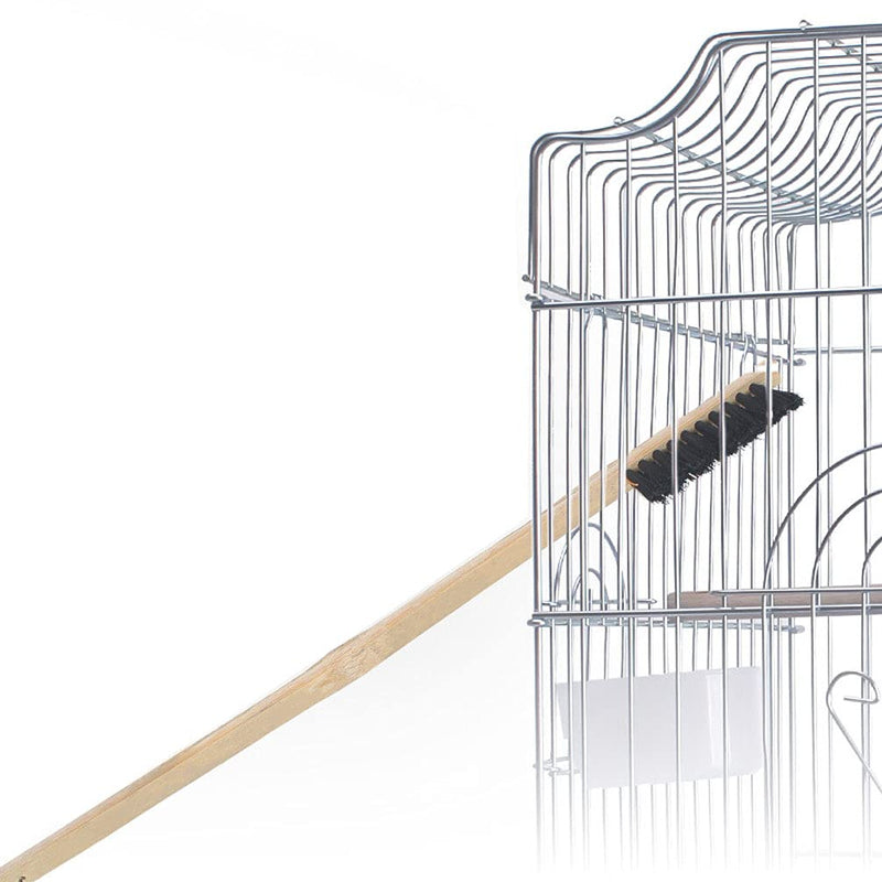 2 Pcs Long Wooden Handle Bird Cage Cleaning Brush Parrot Birdcage Cleaner Tool, 14.4 inch Long - BeesActive Australia
