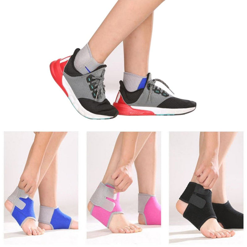 1 Pair Kids Ankle Support Adjustable Compression Ankle Brace Ankle Guard Protector Ankle Strap Ankle Tendon Foot Support Strains Sprains Arthritis Pain Relief Recovery Exercise Football Running Riding Black EU 30-35, recommend Kids UK 1-3 - BeesActive Australia