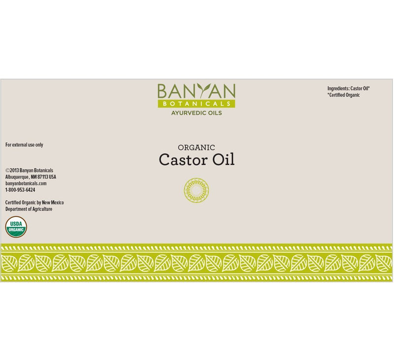 Banyan Botanicals Castor Oil – Hexane-Free Organic Castor Oil – Moisturizing & Nourishing Ayurvedic Oil for Eyebrows, Eyelashes, Hair, Skin, Cuticles & More – 4oz. – Non GMO Sustainably Sourced Vegan 4 Ounce - BeesActive Australia