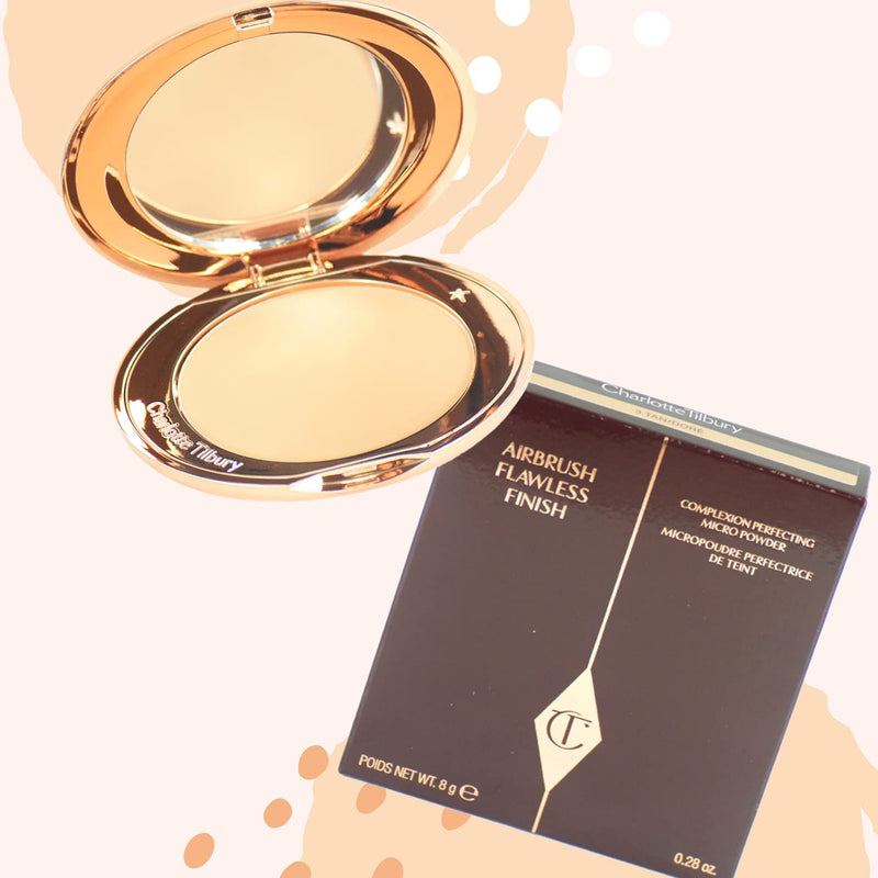 Charlotte Tilbury Airbrush Flawless Finish Complexion Perfecting Finishing Micro Powder 3 TAN Full Size - BeesActive Australia