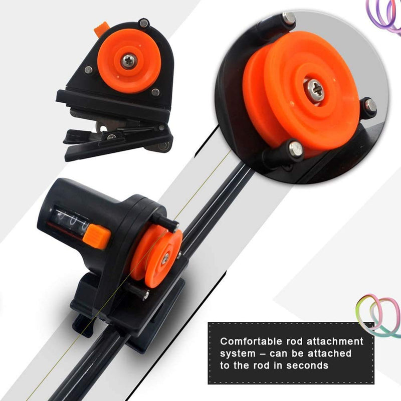 Fishing Line Counter, Fishing Line Depth Finder Counter Portable Fishing Tool Tackle Display Length Gauge Tackle Tool 0-999M, Accurate Manual Meter Gear for fishing line counter spooling and Trolling - BeesActive Australia