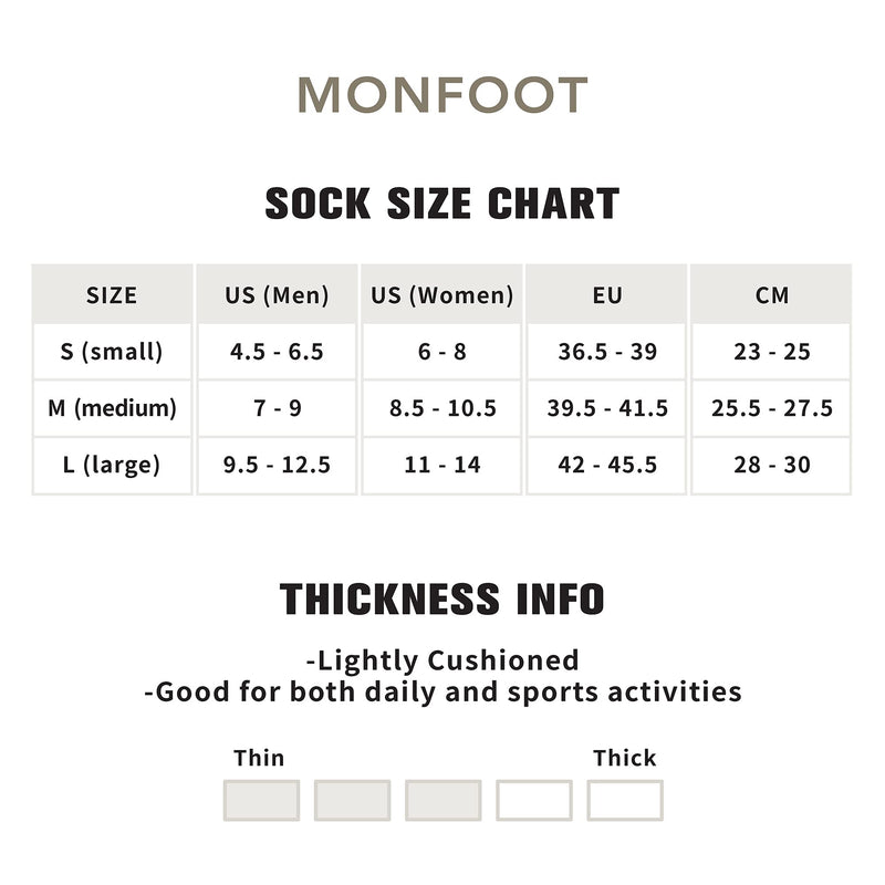 MONFOOT Women's and Men's 3-10 Pack Running Athletic Cushioned Socks [Ankle] White (5 Pairs) Medium - BeesActive Australia