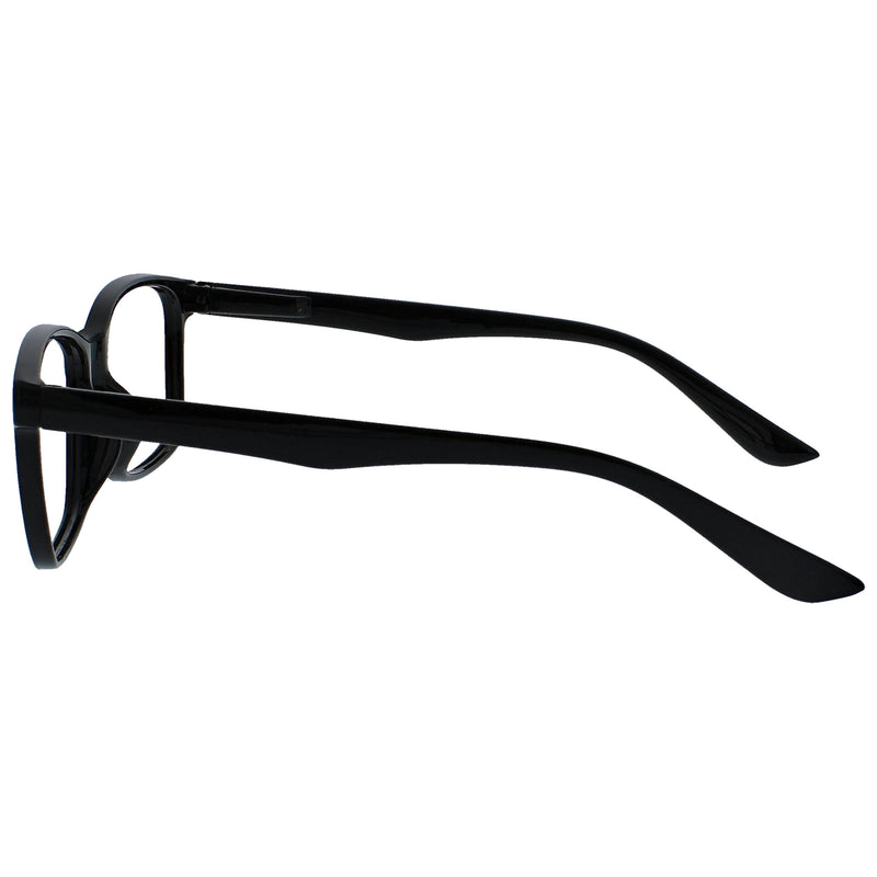 The Reading Glasses Company Black Readers Large Designer Style Mens Spring Hinges R83-1 +2.00 +2.00 Magnification - BeesActive Australia